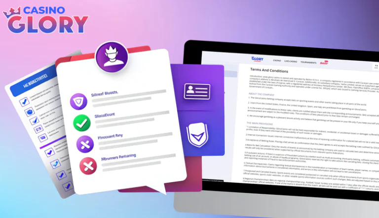 Glory Casino Terms and conditions